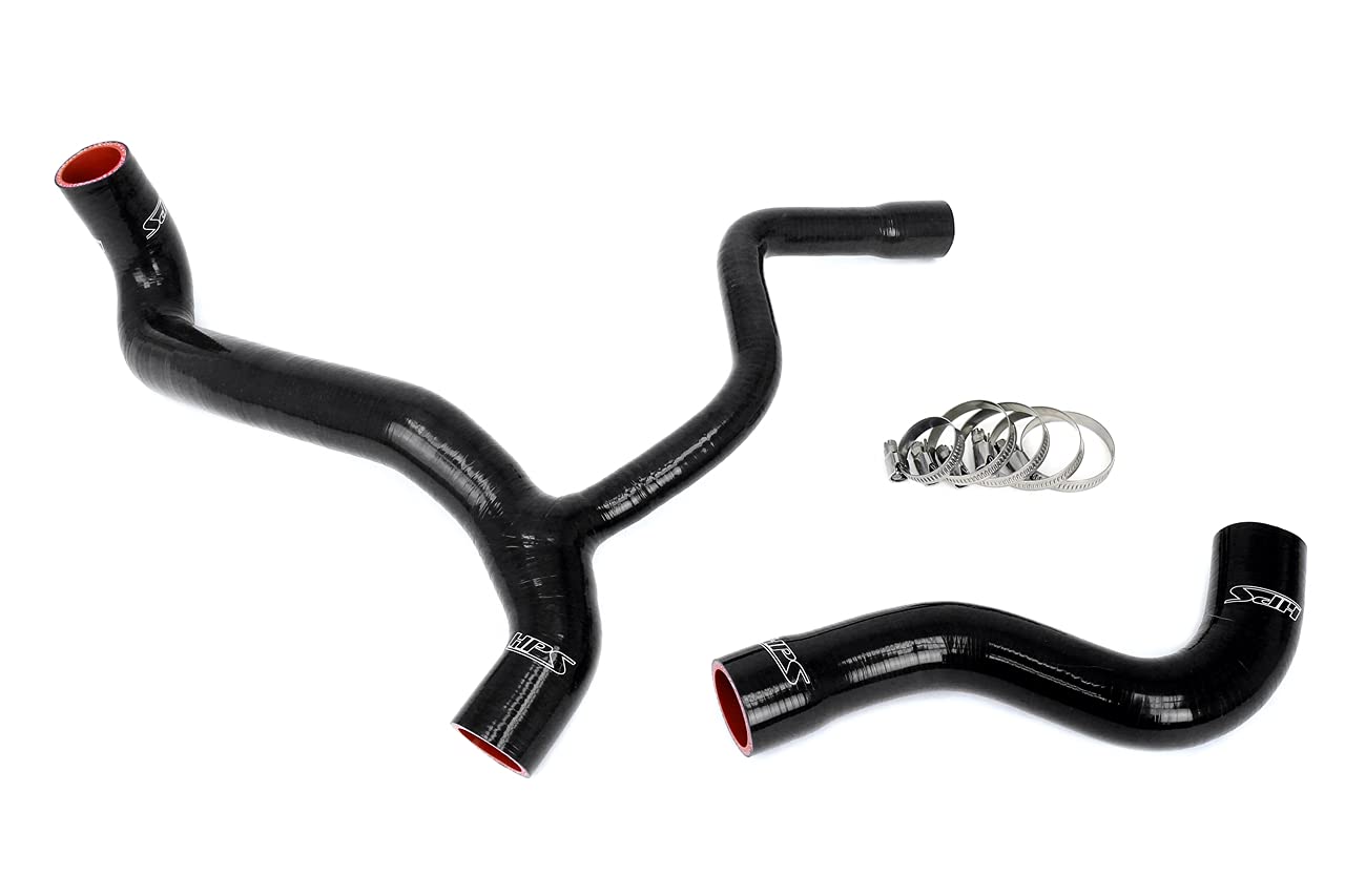 3-ply HPS Black Reinforced Silicone Radiator Coolant Hose Kit 57-2040-BLK