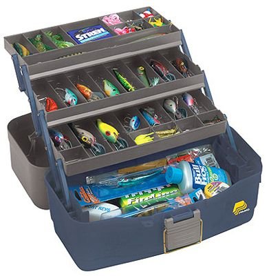 Three-Tray Plano Fixed Compartment Tackle Box