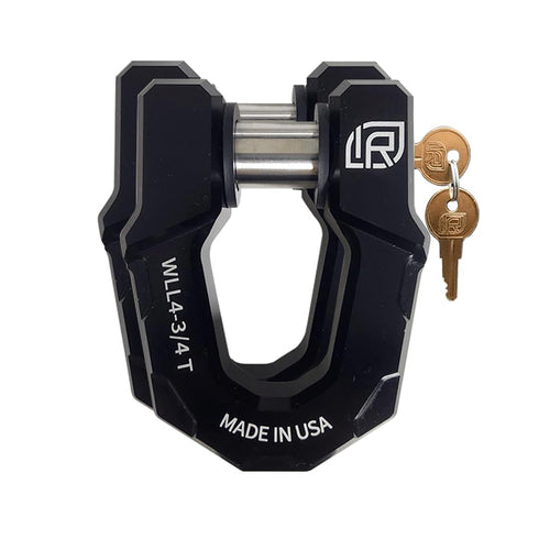 2 Pack, Redeemer D-Ring Shackle | 71514, Black Anodized Aluminum, Heavy-Duty for Use with Tow Strap for Off-Road Vehicle Recovery - Includes (2) Locking Pins for Redeemer Shackle