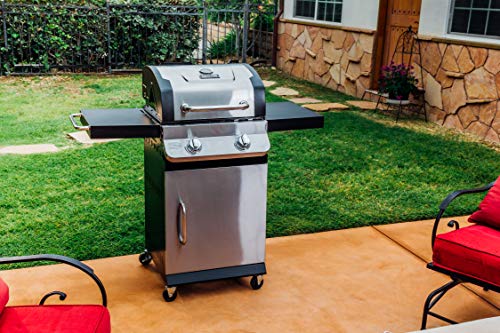 Dyna-Glo Premier DGP321SNP-D 2 Burner Propane Gas Grill, Stainless