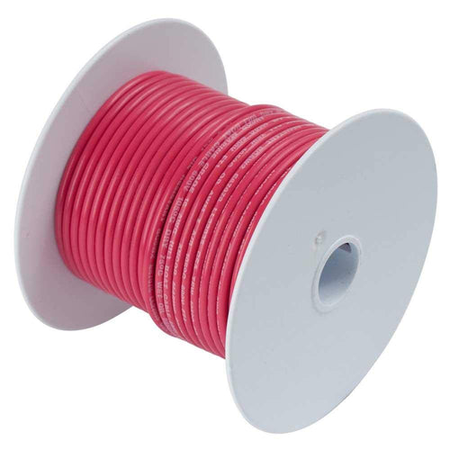 Marine Grade Ancor 108802 Electrical Primary Tinned Copper Boat Wiring (10-Gauge, Red, 25-Feet)