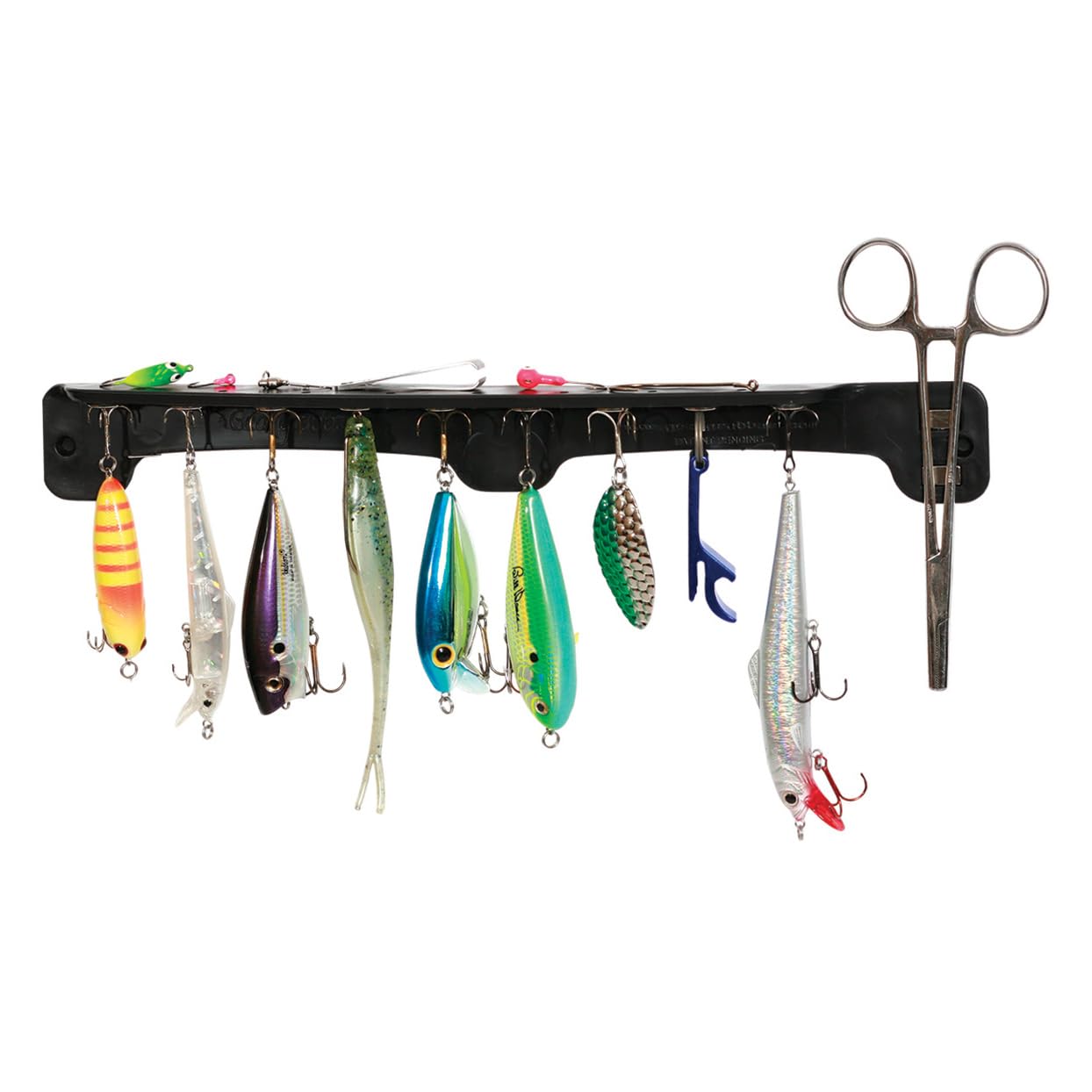 T-H Marine Magnetic Fishing Lure and Tool Organizer Tackle Titan - Patented Design for Easy Lure Changes, Strong Neodymium Magnets, Compact Gear Storage, Safe Fishing Tackle and Knife Holder - Black