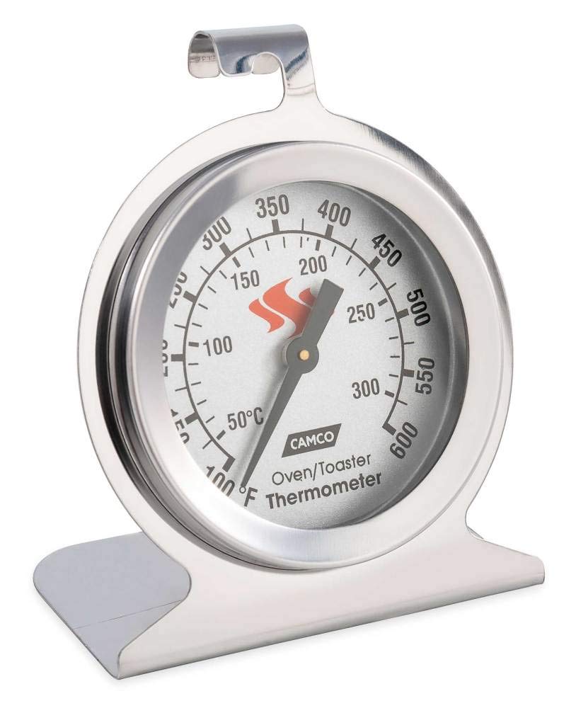 Oven Thermometer Camco | Features a Large, Easy-to-Read Dial with a Temperature Range of 100° F to 600° F and 38° C to 316° C (42115)