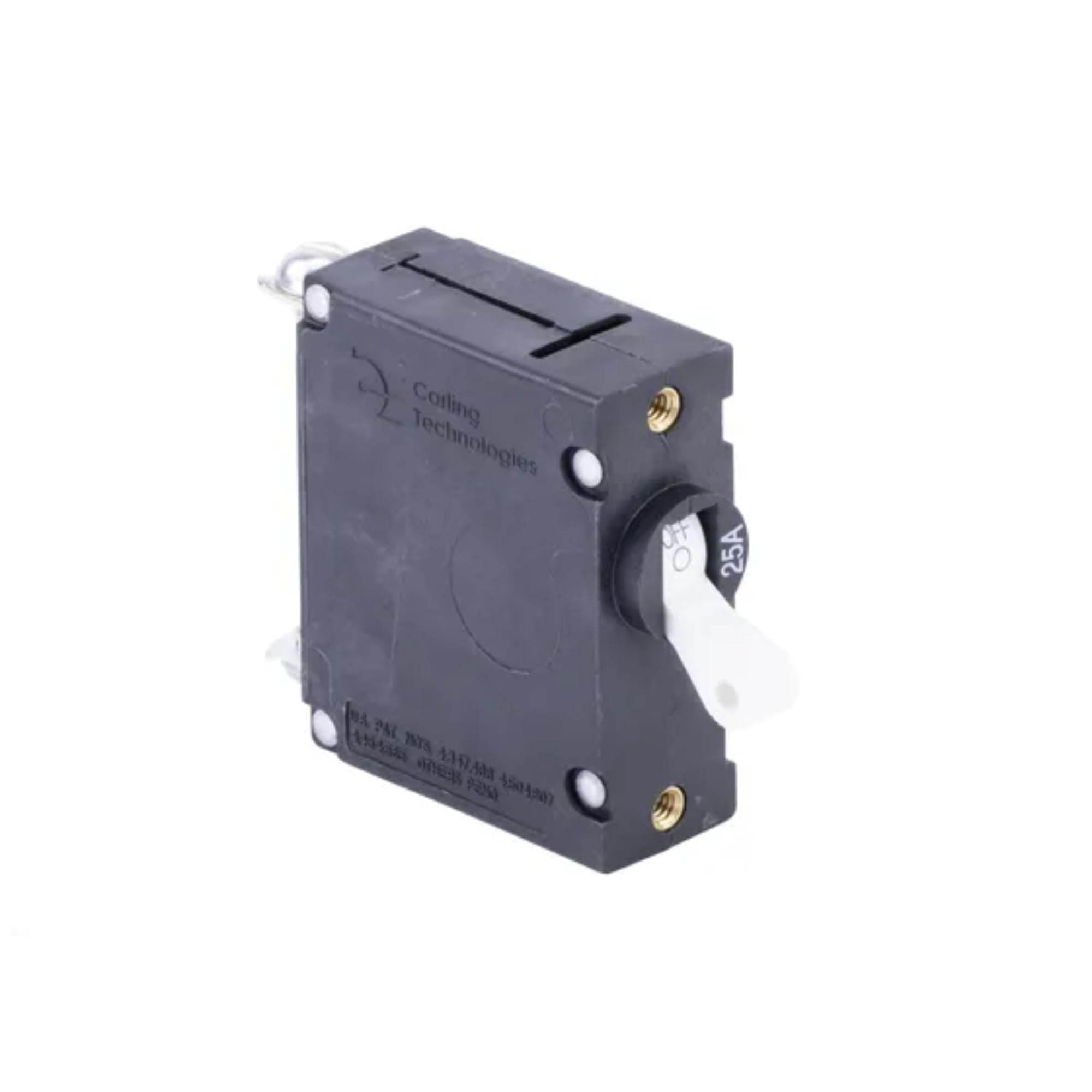 CB50430 Sierra Circuit Breaker, Standard White Toggle, Single Pole, 25A