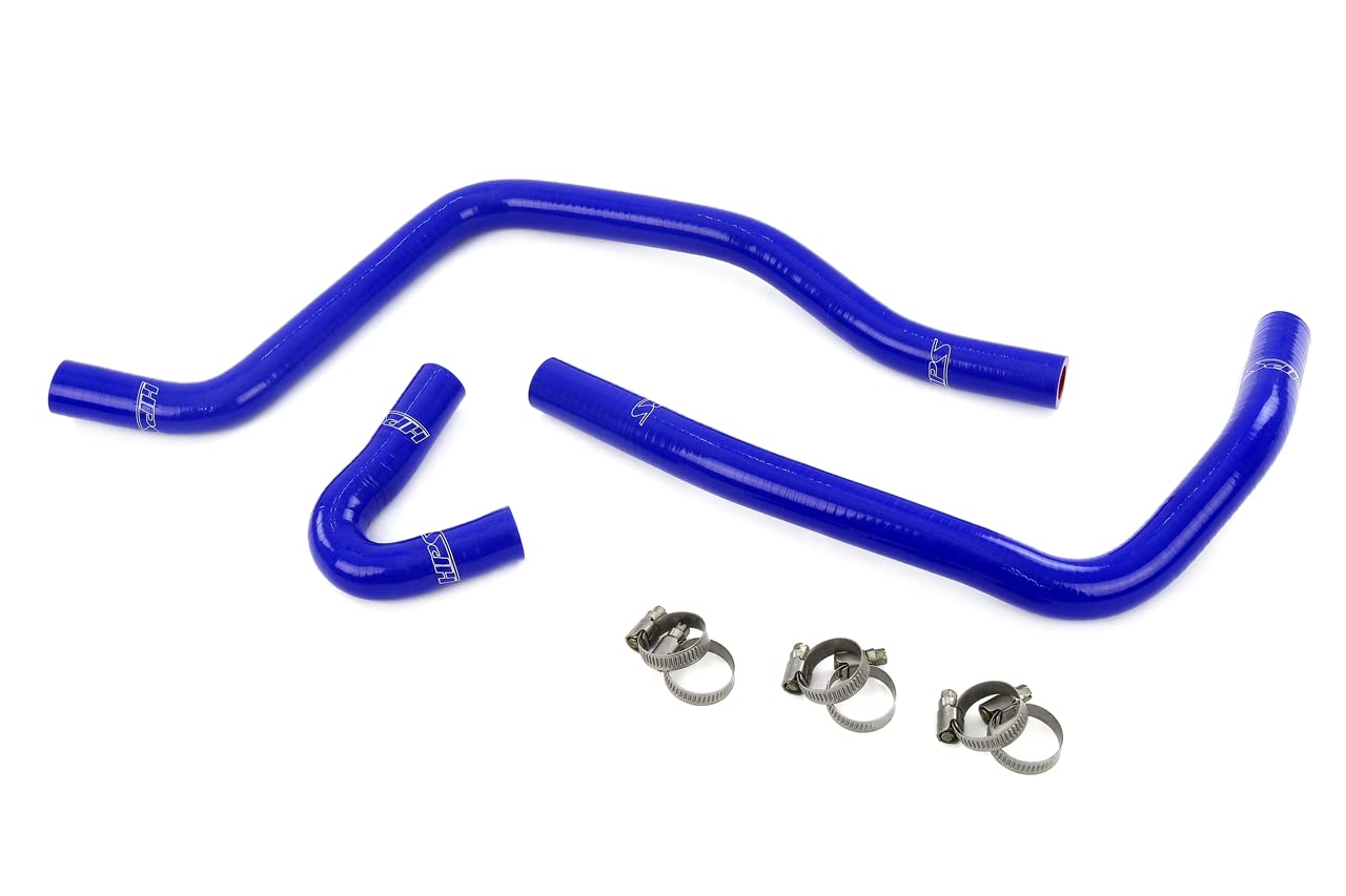 HPS Blue Silicone Heater Hose Kit Performance Compatible for 2003.5-2005 Ford Excursion 2003-2007 F250 F350 F450 F550 Superduty 6.0L V8 Diesel Turbo, 57-2120-BLUE