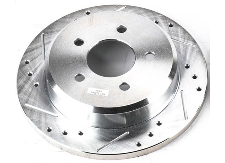 Power Stop Extreme Performance Drilled And Slotted Brake Rotors Rear Left AR82155XL Power Stop Extreme Performance Drilled And Slotted Brake Rotors