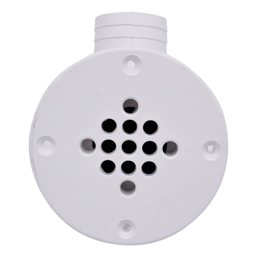 T-H Marine Scupper Drain Cockpit, UV-Stabilized Polymer Marine Drain Fitting with Check Ball Design, Easy Installation 1.5" Hose Compatibility, Leaf Guard Technology for Debris Prevention