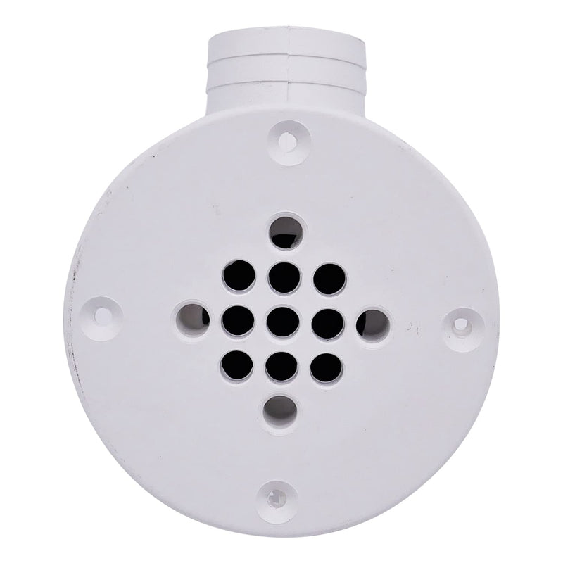 T-H Marine Scupper Drain Cockpit, UV-Stabilized Polymer Marine Drain Fitting with Check Ball Design, Easy Installation 1.5" Hose Compatibility, Leaf Guard Technology for Debris Prevention