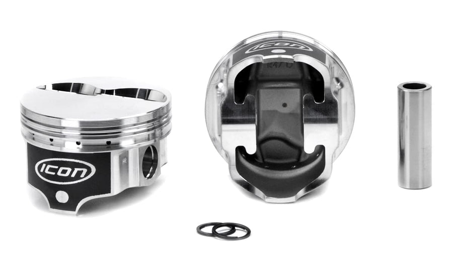 Icon Premium PistonsIcon Forged, 4.030 in Bore, 1/16 x 1/16 x 3/16 in Ring Grooves, Minus 4.80 cc