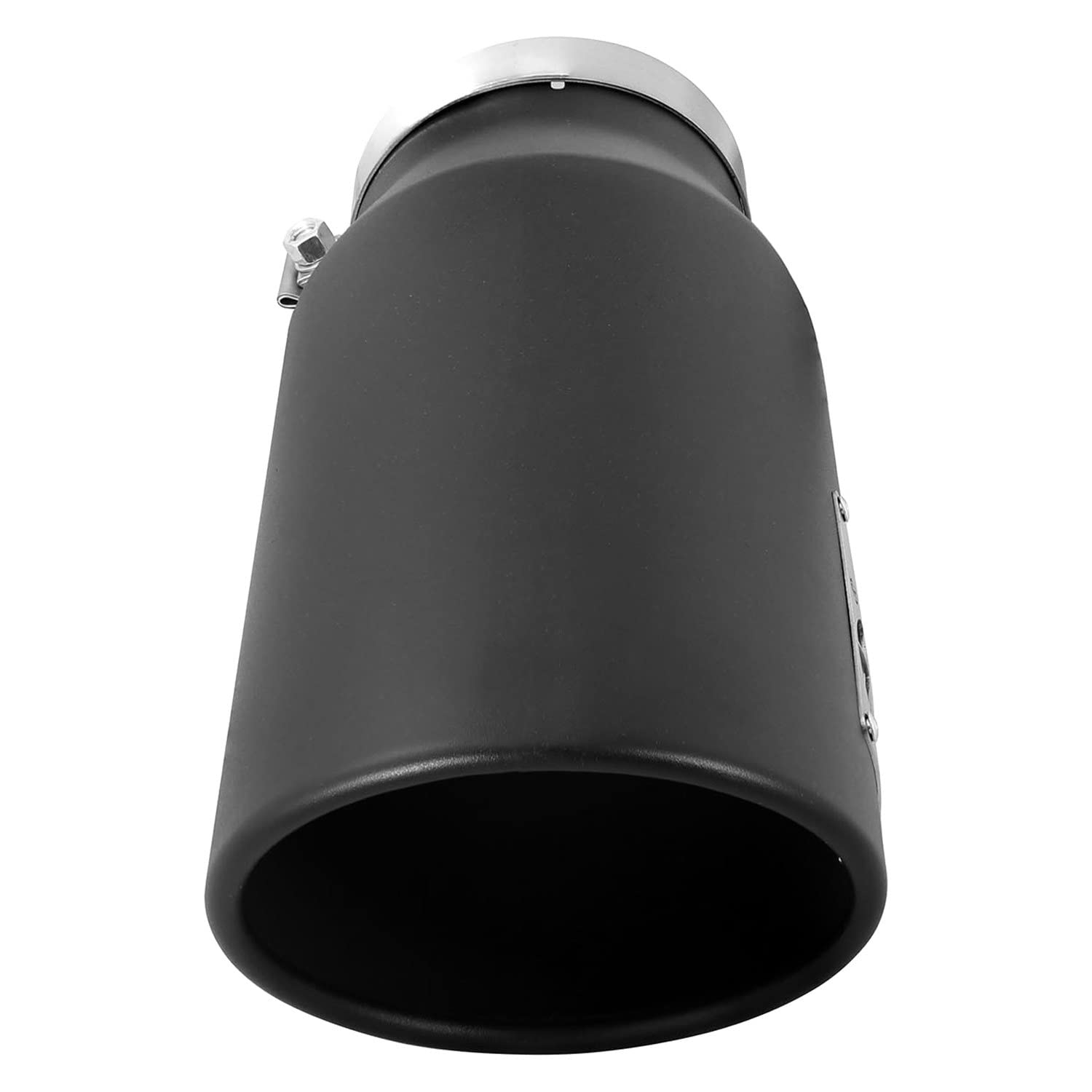 5" Inlet aFe Power 49T50702-B15 x 7" Outlet x 15" Length Black Stainless Steel Bolt-On Diesel Exhaust Tip