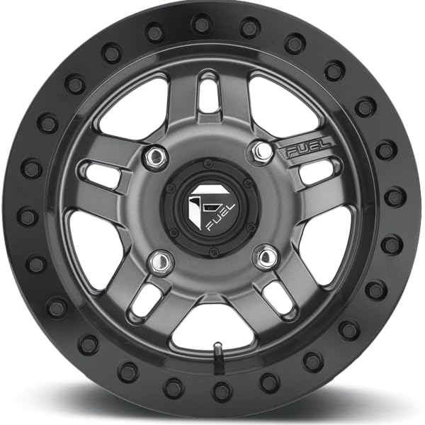 UTV FUEL ANZA BL - OFF ROAD ONLY MATTE GUN METAL ANZA BL - OFF ROAD ONLY 15x7 4x137.00 MATTE GUN METAL (38 mm) AUTOMOTIVE RIM