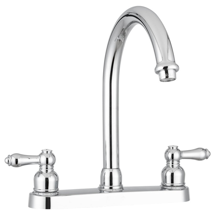 Dura Faucet RV DF-PK340L-CP Non-Metallic Kitchen Sink J-Spout Faucet (Chrome)