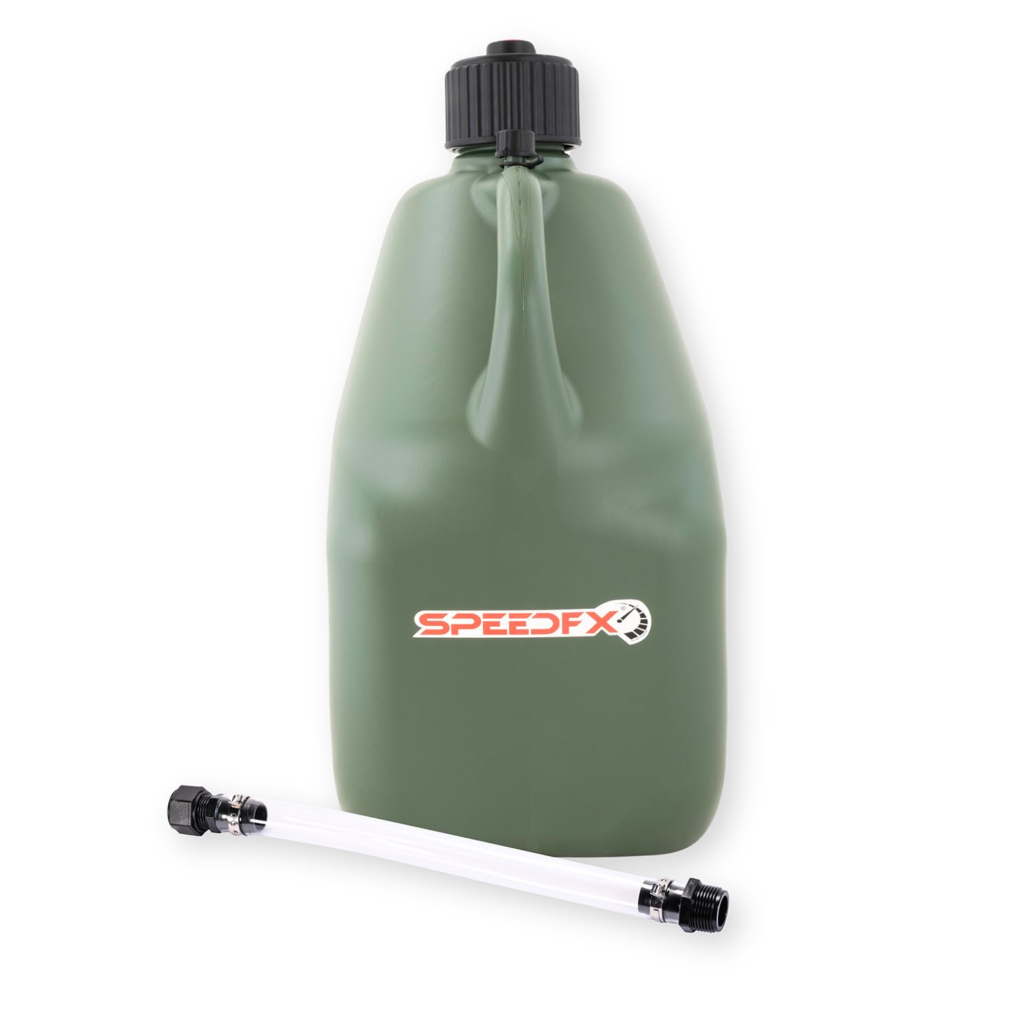 Liquid Storage Container Speedfx 8834, Square Shape, 5 Gallon Capacity, Dark Green, Plastic