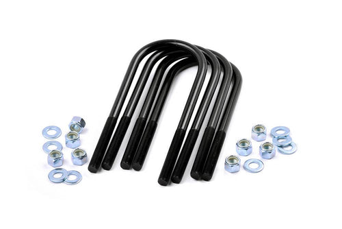 5/8" Round Rough Country Suspension U-Bolts | 5/8 x 3.5 x 10.5-7616,Black