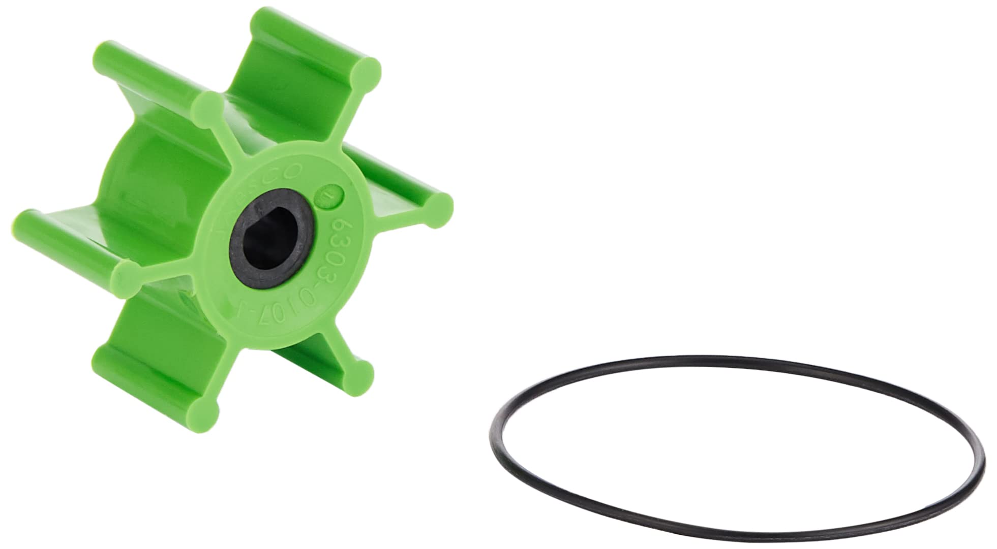 Jabsco 6303-0007-P, Drive Type 4, Urethane, 6 Blade, 2 Diameter, 7/8 Width, 5/16 Shaft, Plastic Insert