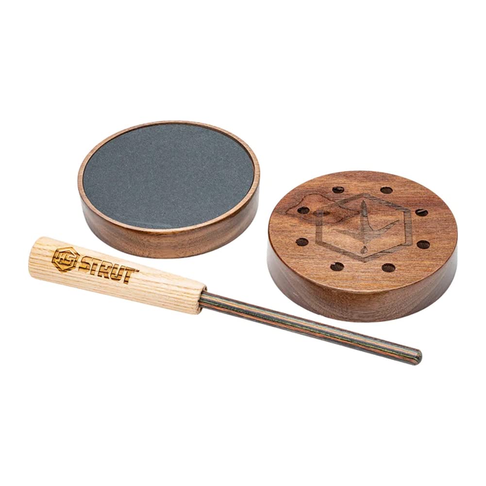 Hunters Specialties Closing Time HS Strut Select American Kiln-Dried Walnut Wood Turkey Pot Call, Glass Surface