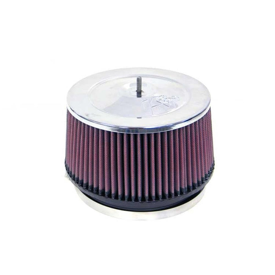 K&N Clamp-On Universal Filter: High Performance, Premium, Washable, Replacement Engine Filter: Flange Diameter: 6 In, Filter Height: 4 In, Flange Length: 1 In, Shape: Round Tapered, RF-1010