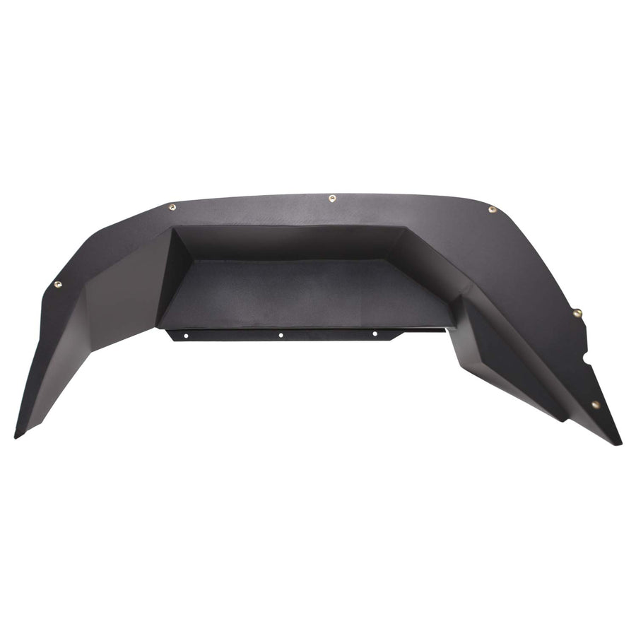 TrailFX Fender Well Liners Set of 2 Fits Jeep Gladiator JT 2020-2025 Black Powder Coated Liners Aluminum with Mounting Hardware TrailFX JL010RI