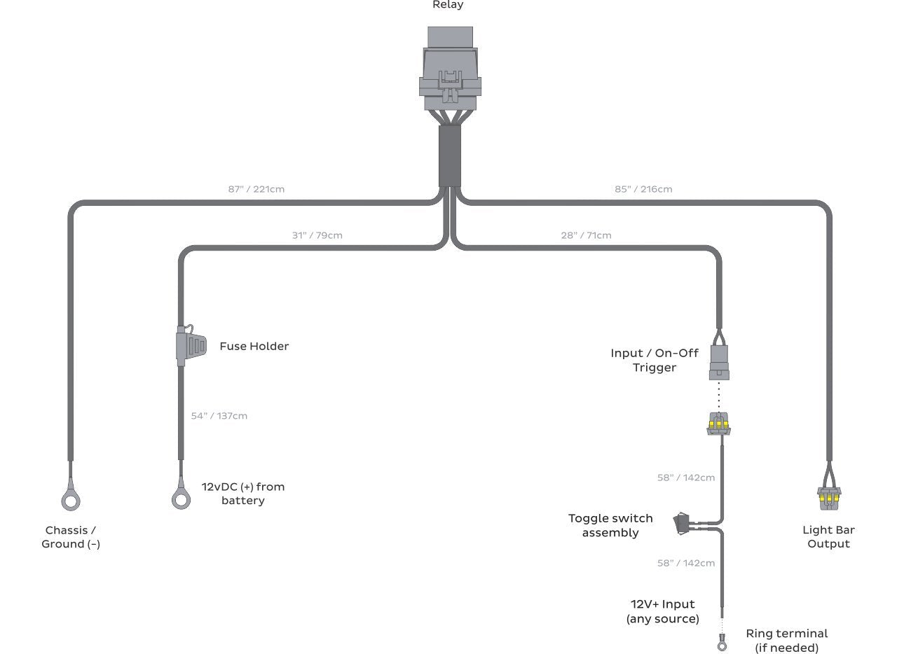 Heavy Duty Morimoto Light Bar Wiring Harness