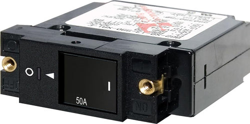 Blue Sea Systems A-Series Off Restricted Flat Rocker Single Pole 50A Circuit Breaker