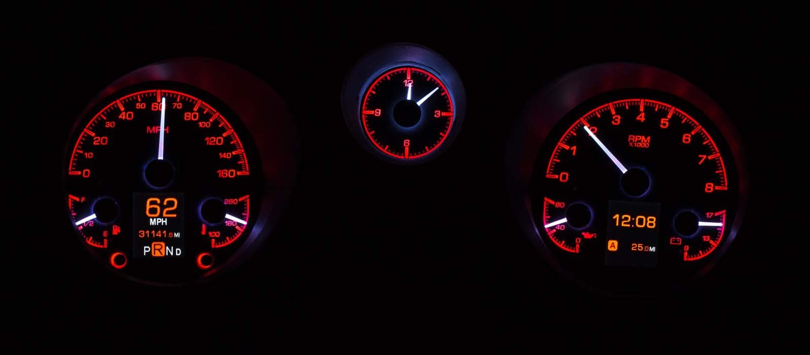Dakota Digital 69 Customizable Chevelle El Camino Gauges Kit Black HDX-69C-CVL-K