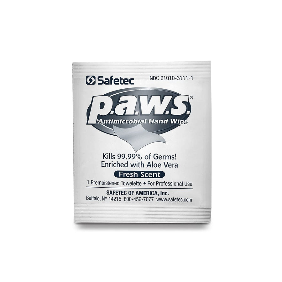 Hand Wipes Safetec Paws, 100 ct. (Individuals) Box (10 Boxes/case)