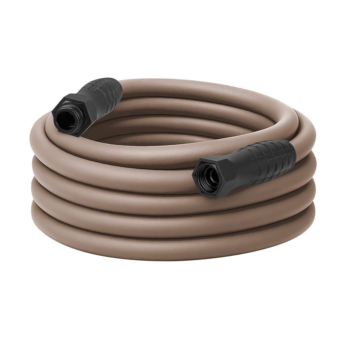 Colors Flexzilla SwivelGrip Garden Hose 5/8 in. x 50 ft., Lightweight All-Weather Water Hose, Durable and Flexible, Leak-Free Connections, Brown Mulch