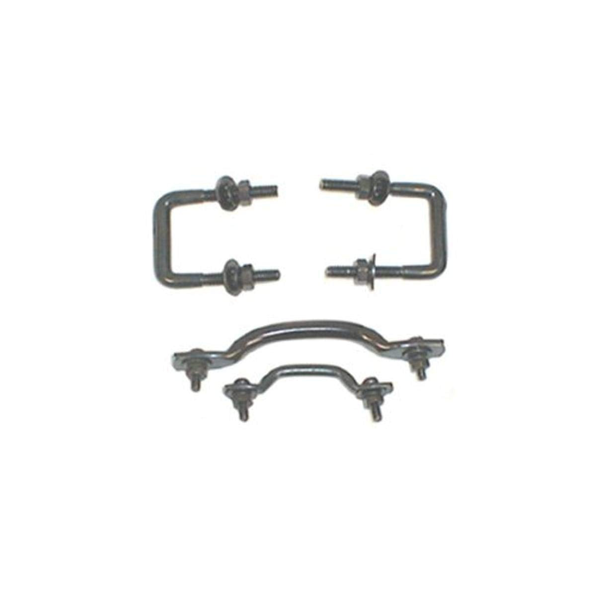 Windshield Tie Down Kit, Black | Rugged Ridge | 11211.01 | Fits 1955-1995 Jeep CJ & Wrangler YJ