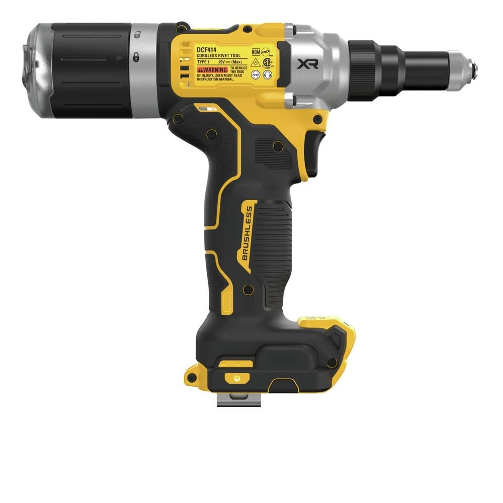 20V MAX XR DEWALT Cordless Rivet Tool, 1/4", Bare Tool Only (DCF414B)