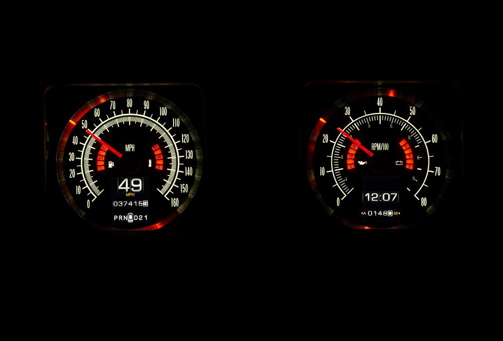 Dakota Digital Retrotech Gauge RTX-69C-CAM-X Instrument System Compatible with 1969 Chevy Camaro