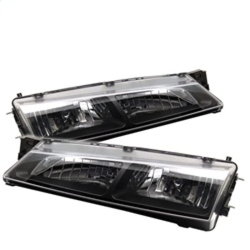 Black/Clear Spyder Auto 5012616 Crystal Headlights