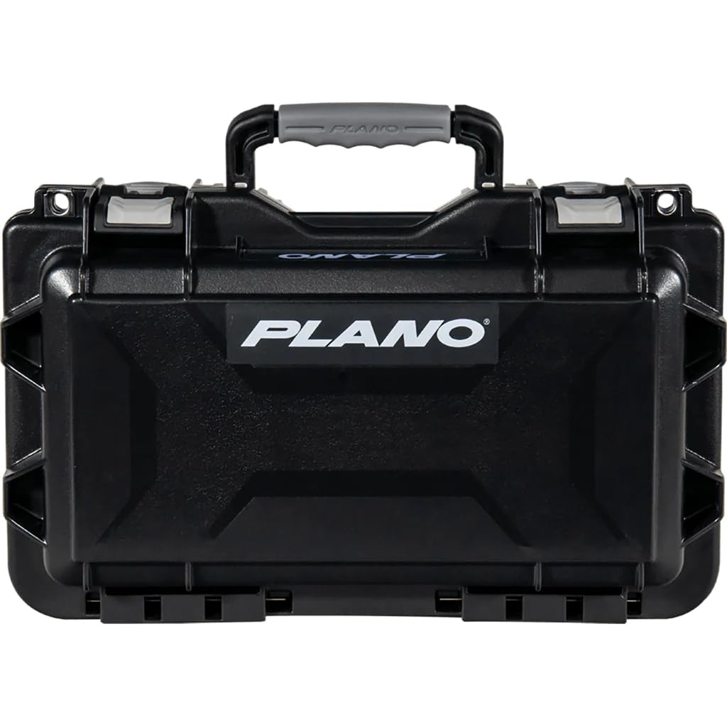 Plano Large Pistol Case Field Locker Element, Black with Gray Accents, Premium Gun Storage, TSA Approved Gun Case for Airline Travel, Waterproof