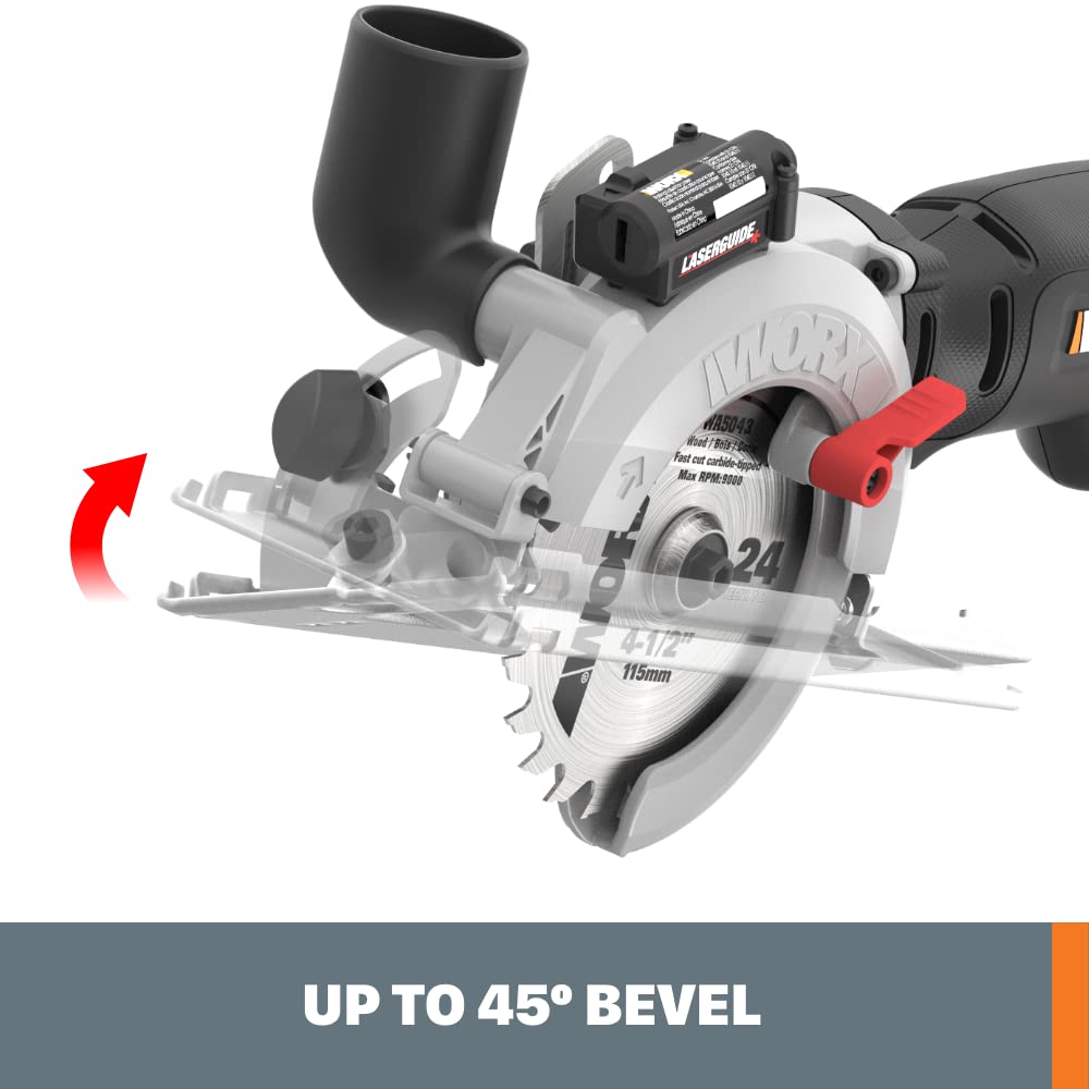 WORXSAW Corded 4.5” Compact Circular Saw - WX437L Worx