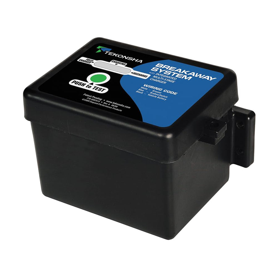 Shur-Set III Tekonsha 50-85-313 Breakaway System with LED Test Meter, Battery, Breakaway Switch and Charger - Black