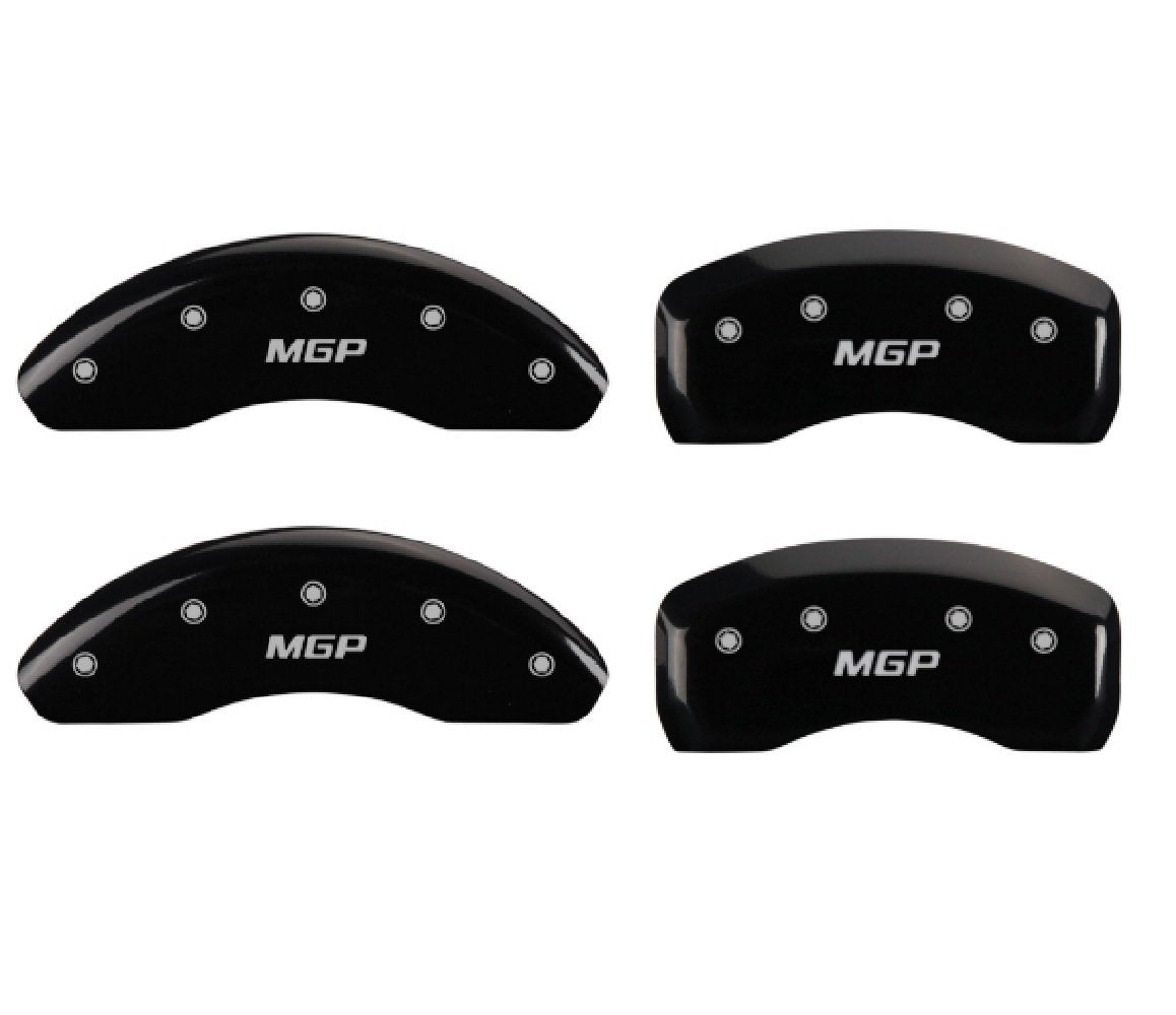 Set of 4 MGP 26220SMGPBK Black Front and Rear Disc Brake Caliper Covers for Mazda CX-5 w/ 17" Rims