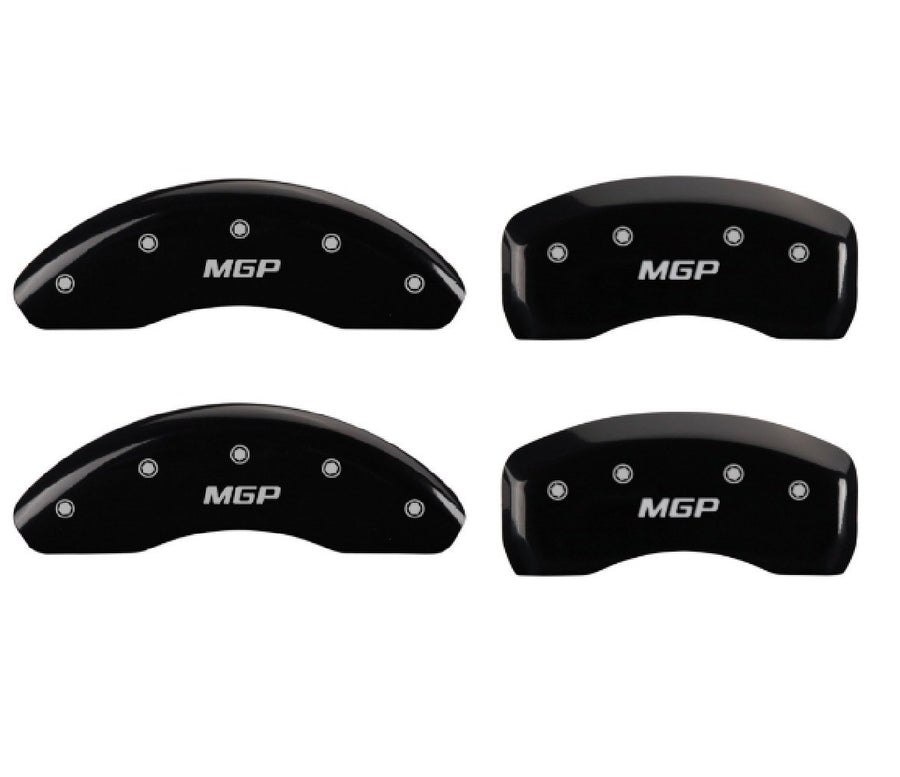 Set of 4 MGP 26220SMGPBK Black Front and Rear Disc Brake Caliper Covers for Mazda CX-5 w/ 17" Rims