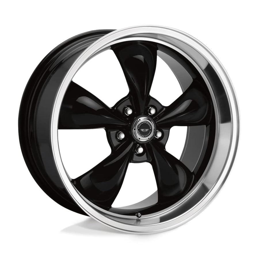 AR105 TORQ THRUST M American Racing 16X7 5X110 5.38 35mm GLOSS BLACK MACHINED LIP - AR105M6752B