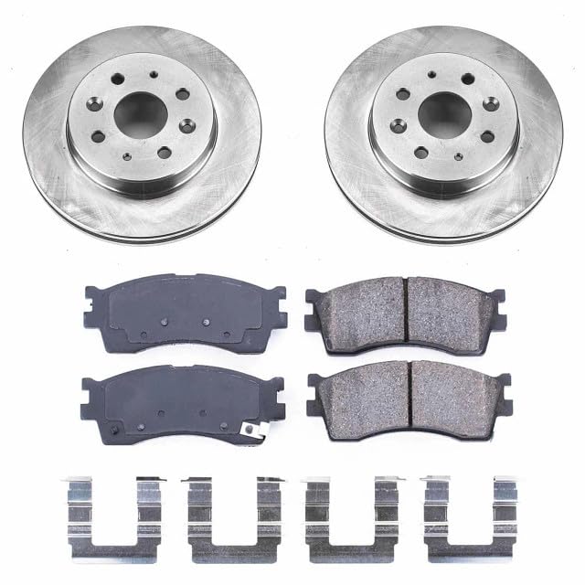 Power Stop KOE5902 Front Replacement Brake Kit-OE Brake Rotors & Ceramic Brake Pads For Kia Rio 2003-2005 [Model Specific]
