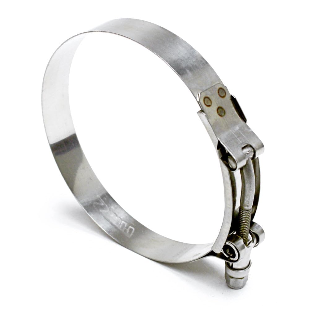 Stainless Steel HPS Performance T-Bolt Hose Clamp, Range: 1.25" - 1.46" (32mm-37mm) SSTC-32-37 Polish
