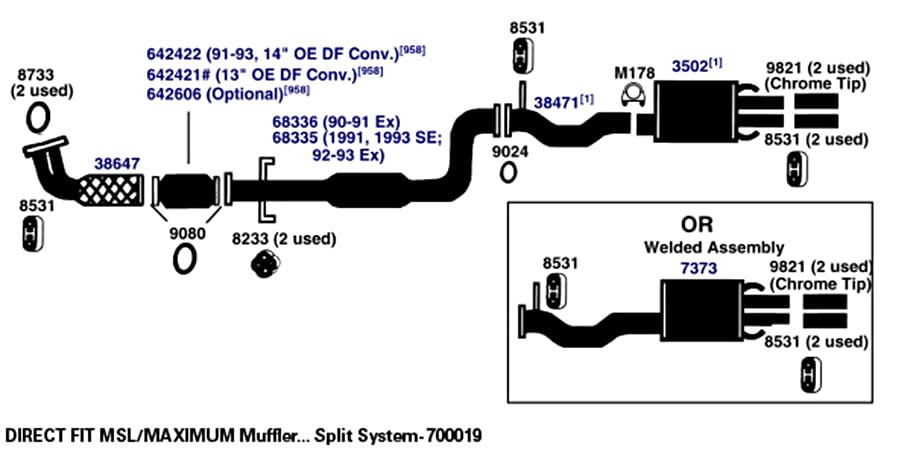 Exhaust Pipe AP Exhaust Products 38471