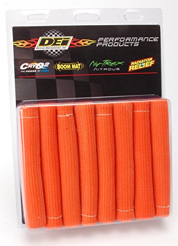 Design Engineering Protect-A-Boots 010572 Orange 8" Spark Plug Boot Protector Sleeves (Pack of 8)