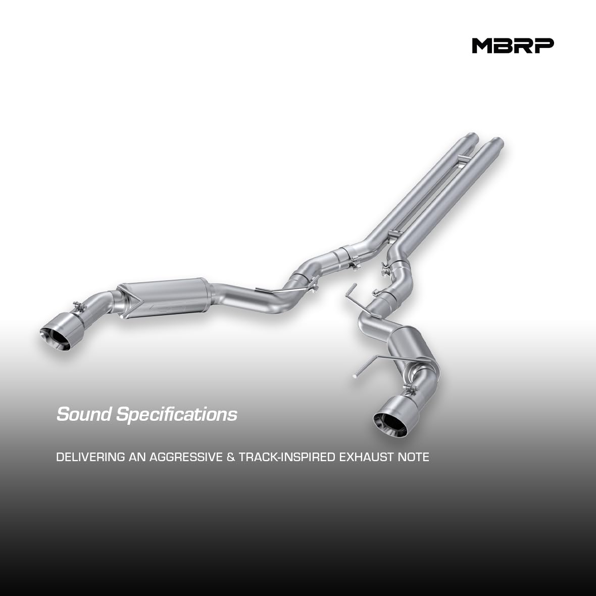 3" MBRP Cat Back, Dual Split Rear, Race Version Exhaust System with 4.5" Tips (T409)