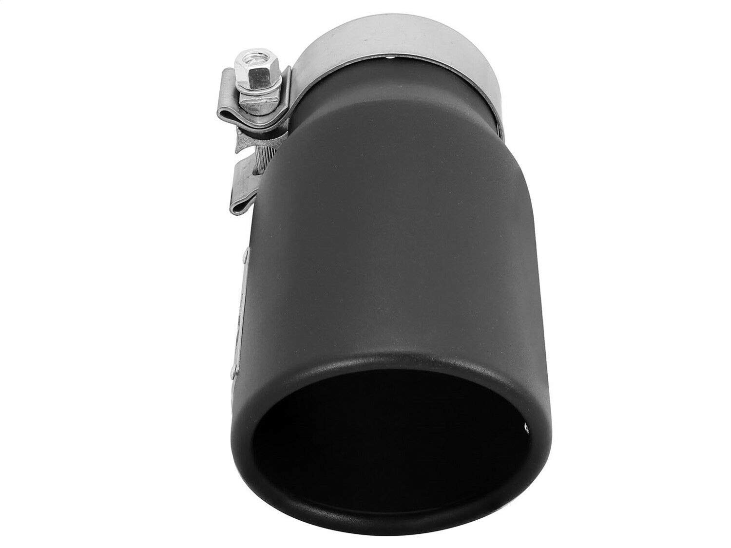 aFe MACHForce XP 4in Outlet x 3in Inlet x 9in Length Clamp-On Black Tip