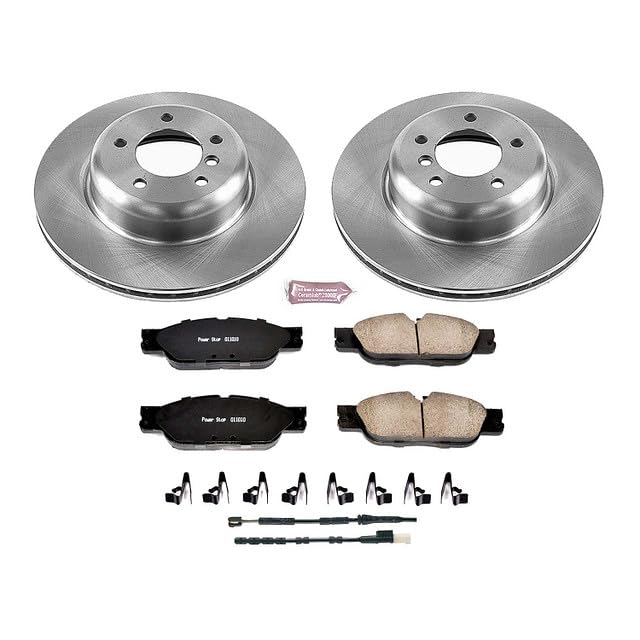 Power Stop Autospecialty KOE5691 Front Replacement Brake Kit-OE Brake Rotors & Ceramic Brake Pads For BMW Z4 2010-2016 [Model Specific]