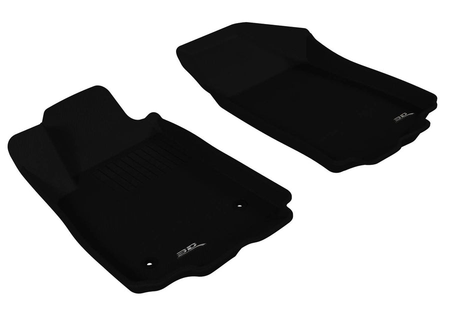 3D MAXpider Custom Fit Front Row All-Weather Floor Mat for Select Chevrolet Sonic Models - Kagu Rubber (Black)
