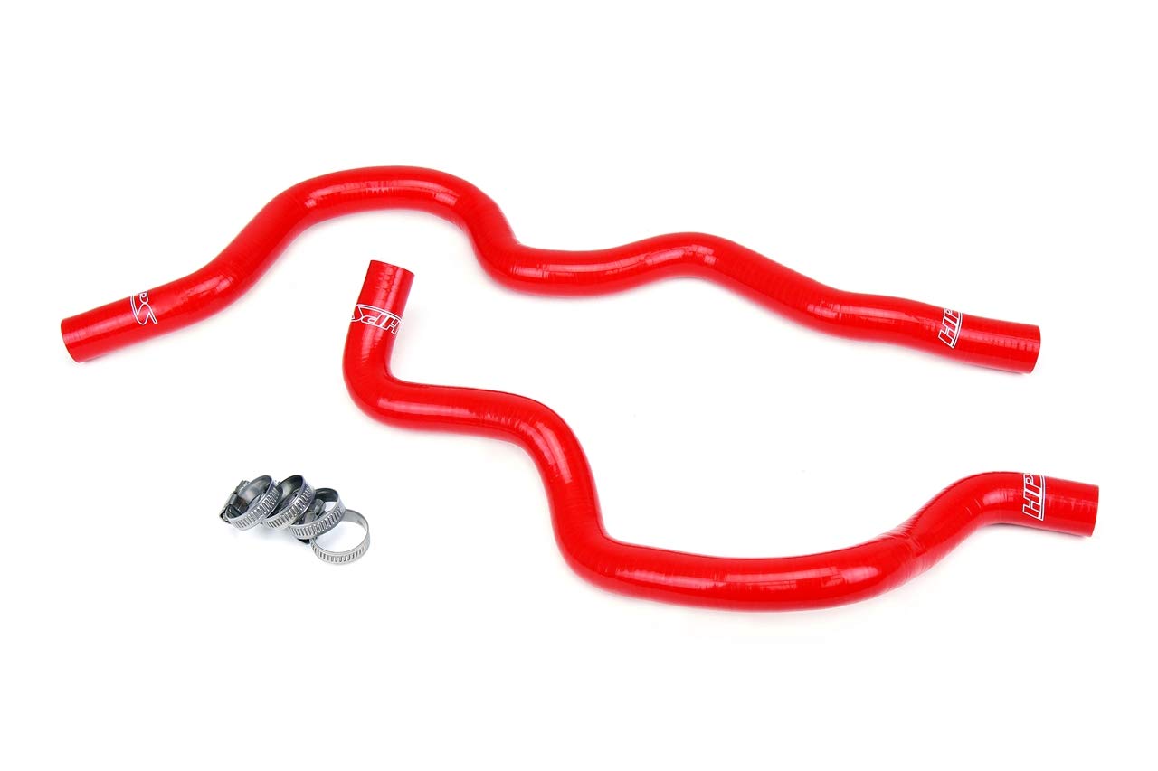 3-ply HPS Red Reinforced Silicone Heater Coolant Hose Kit 57-1872-RED