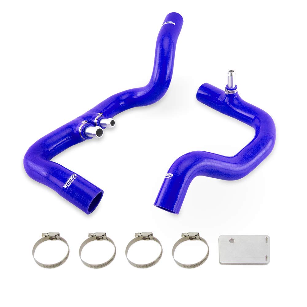 Mishimoto Silicone Coolant Hose Kit MMHOSE-JLP-18ABL, Compatible With 2018+ Jeep Wrangler JL 3.6L W/Automatic Transmission, Blue