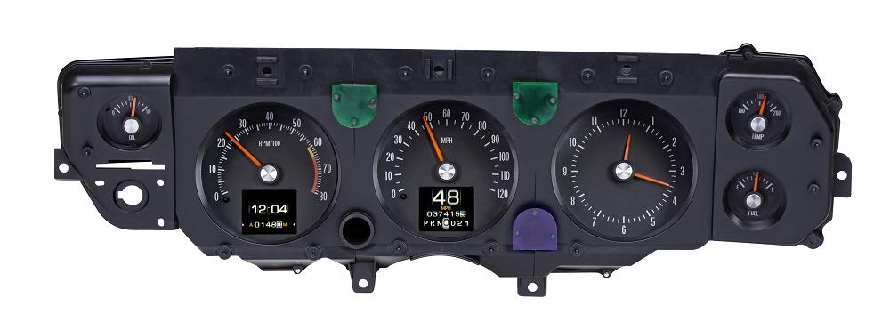 Dakota Digital Retrotech Gauge RTX-70C-CVL-X Instrument System Compatible with 1970-72 Chevy Chevelle SS/Monte Carlo/El Camino and 1971 GMC Spring SP