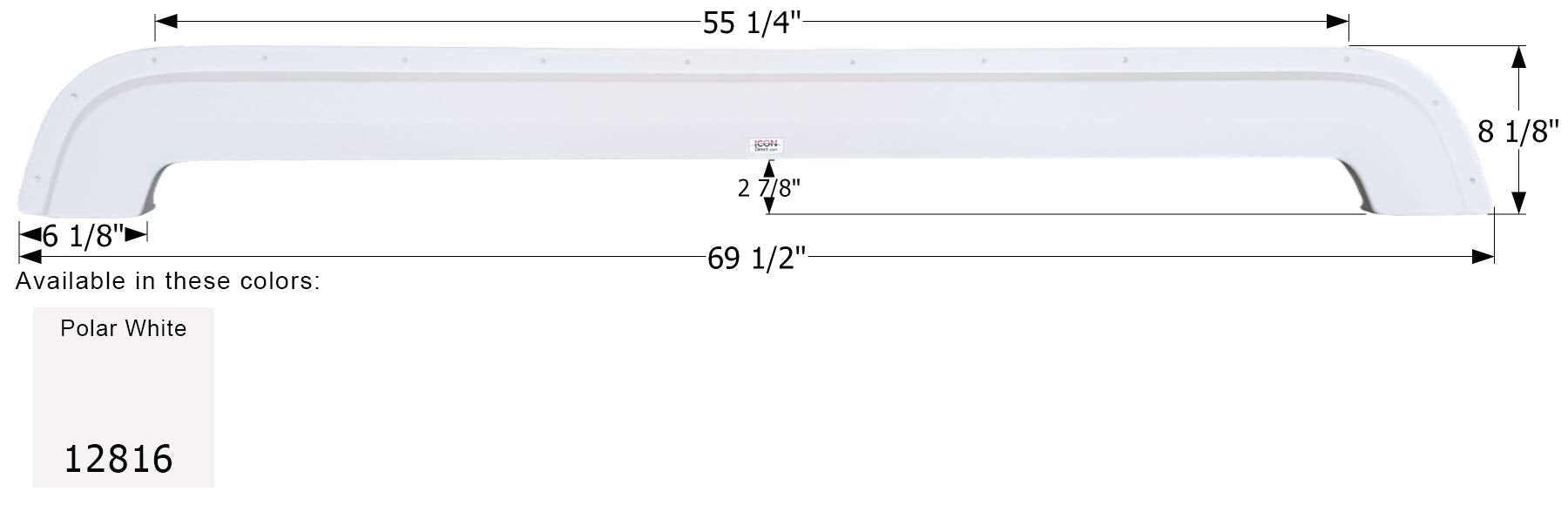 Fender Skirt ICON, Tandem, KZ, FS2816, Polar White