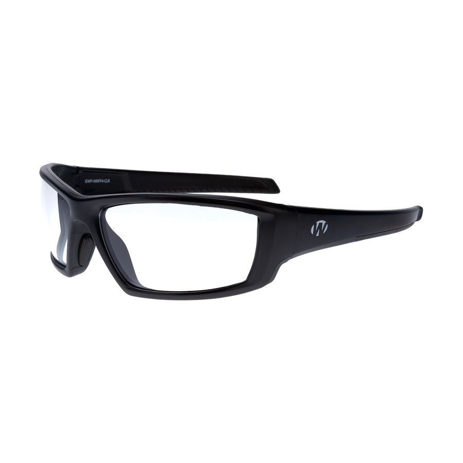 Walker's Vector IKON Full Frame Shooting Glasses | Impact-Resistant Non-Slip Frame Hunting Shooting Eyesight Protection Glasses, Microfiber Lens Cloth & Carry Case Included, Smoke